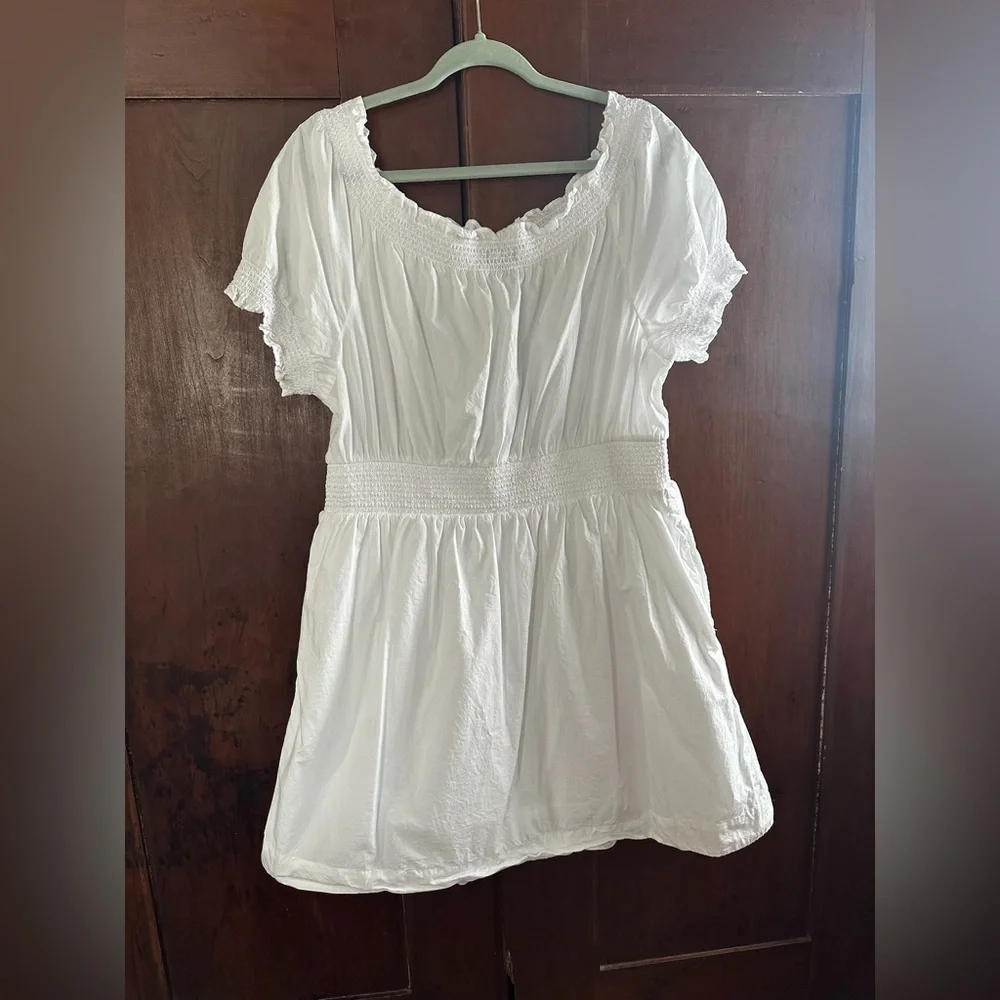 J. Crew Classic 100% Cotton White Mini Dress - Picture 4 of 10